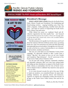 Fall Newsletter first page